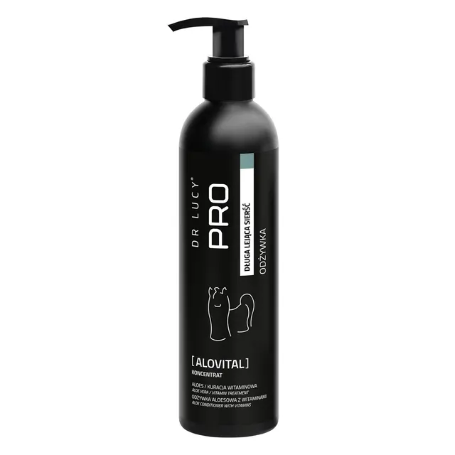 Odrzywka aloesowa dla psów o długiej lejącej sierści Dr Lucy Pro Alovital - 250 ml