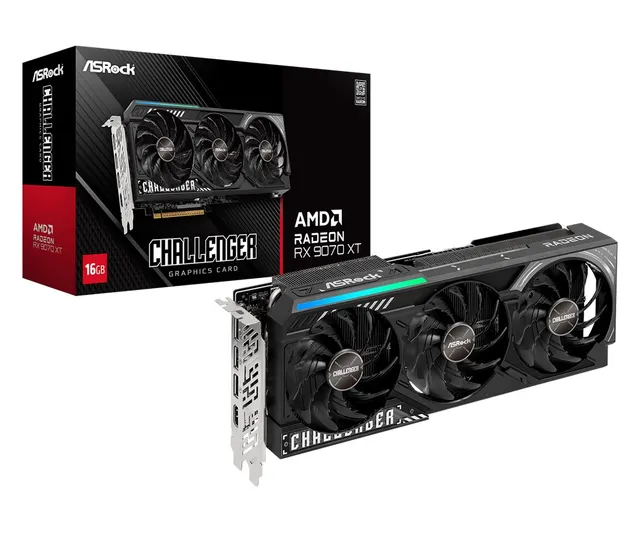Karta graf. Asrock Challenger RX9070XT 16GB