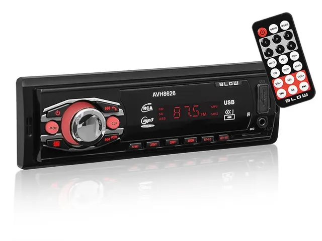 Radio samochodowe BLOW AVH-8626 78-279# (Bluetooth USB + AUX + karty SD)