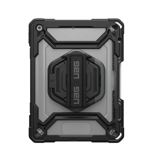 UAG Plasma HS Kickstand - obudowa ochronna z uchwytem do Apple Pencil uchwytem na dłoń oraz podstawką do iPad 10.9 10 generacja / 11 (A16) (ice/black)