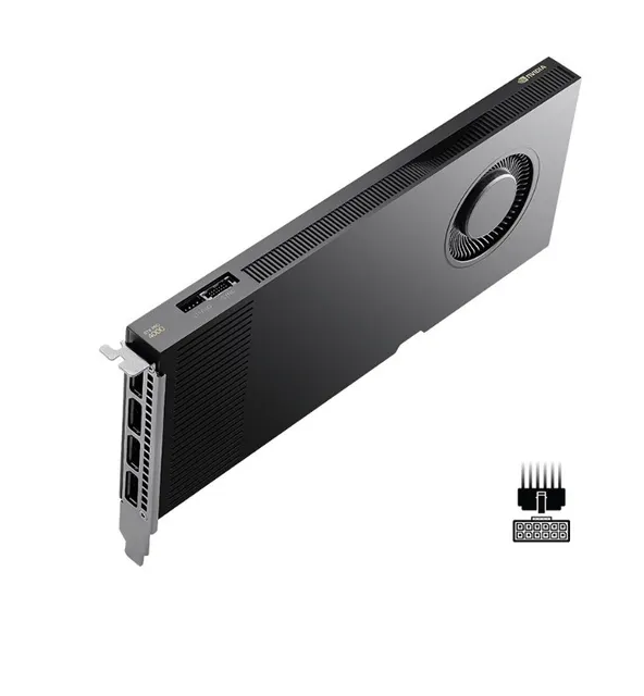 PNY RTX PRO 4000 Blackwell 24 GB GDDR7 ECC 192-bit 140W PCI Express 5.0 x16 4 x Display Port 2.1 ATX bracket 1x CEM5 16-pin power supply cable FHML Single Slot Small Box