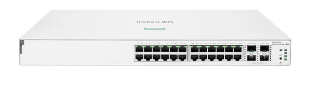 HPE Aruba Networking Networking Instant On Switch 24p Gigabit CL4 PoE 4p SFP+ 370W 1930 Zarządzany L2/L3/L4 Gigabit Ethernet (10/100/1000) Obsługa PoE 1U Biały