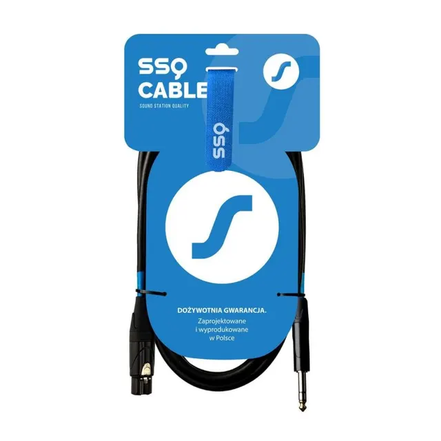 SSQ XLRJS1 - XLR żeński / Jack stereo 6 3mm