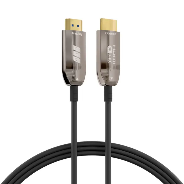 EFB Elektronik HDMI-21-00007 kabel HDMI 20 m HDMI Typu A (Standard) Czarny Stal nierdzewna