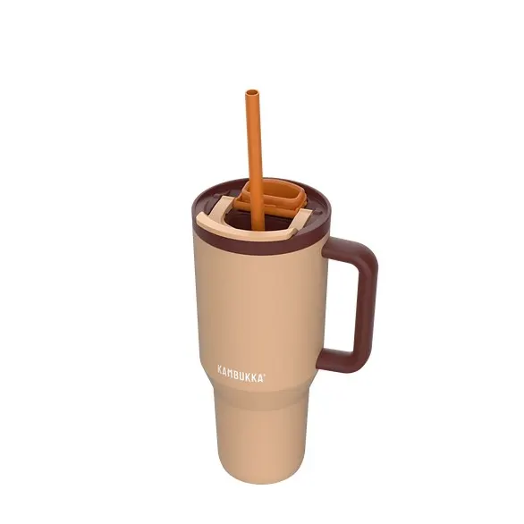 Kubek termiczny ze słomką Kambukka Rio Tumbler 950ml Almond Dream