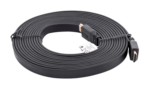 Kabel Lanberg CA-HDMI-21CU-0050-BK (HDMI M - HDMI M; 5m; kolor czarny)