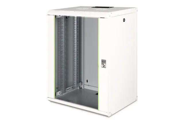 Digitus Szafa sieciowa wisząca Unique 19 16U rack 600x450 drzwi szyba szary niedzielona złożona 100kg