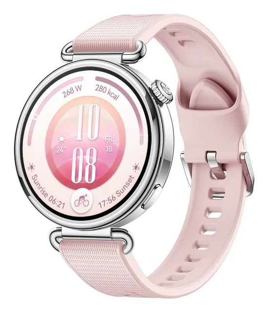 Huawei WATCH GT 7 41mm 3 35 cm (1.32 ) AMOLED Cyfrowy 466 x 466 px Ekran dotykowy Różowy Srebrny Wi-Fi GPS