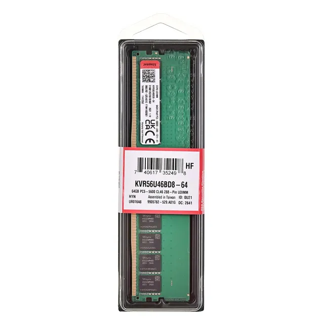 KINGSTON DDR5 64GB 5600MT/s Non-ECC CL46 DIMM