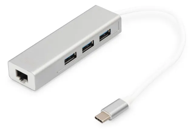 Digitus Hub USB 3.0 Type-C™ z Gigabit Ethernet