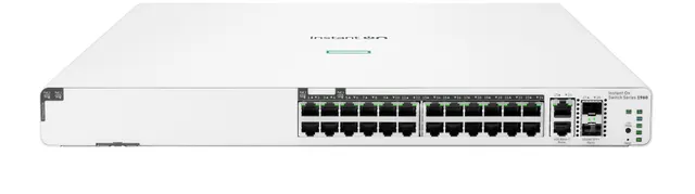 Aruba Instant On 1960 24G 20p Class4 4p Class6 PoE 2XGT 2SFP+ 370W Zarządzany L2+ Gigabit Ethernet (10/100/1000) Obsługa PoE 1U Biały (JL807A)