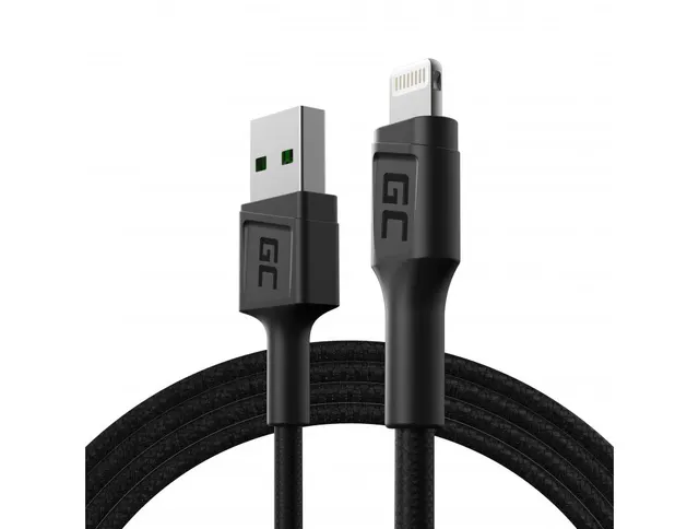GREEN CELL KABEL KABGC21 GC POWERSTREAM USB-A - LIGHTNING 120CM SZYBKIE ŁADOWANIE