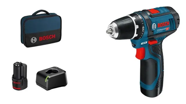Bosch Akku-Bohrschrauber 12 V Li-Ion 1300 RPM Czarny Niebieski Czerwony