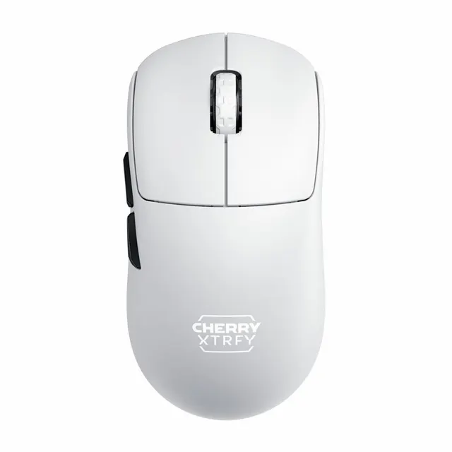 Mysz CHERRY Xtrfy M68 Pro - mysz - optyczna - 5 przycisków - bezprzewodowa - 2 4 GHz - odbiornik bezprzewodowy (USB) - biały
