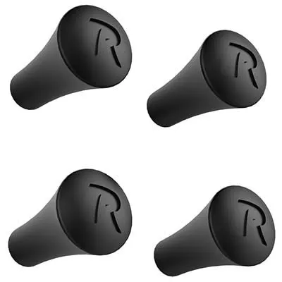 RAM® Czarne Zapasowe Gumki Do Uchwytu X-Grip® 4 Sztuki
