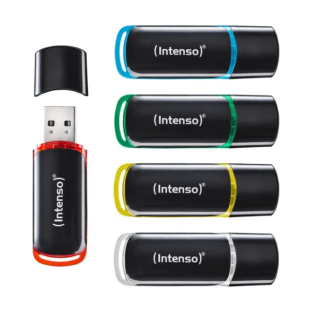 Intenso 3511595 pamięć USB 64 GB USB Typu-A 2.0 Czarny Czerwony Zielony Przezroczysty Żółty Niebieski