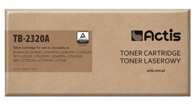 Actis TB-2320A Toner (zamiennik Brother TN-2320 TN2320; Standard; 2600 stron; czarny)