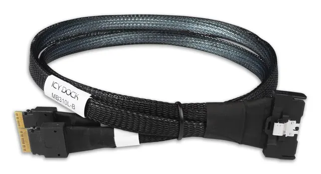 Kabel IcyDock MCIO 8i SFF-TA-1016 do 2x SlimSAS 4i 0 5Metr
