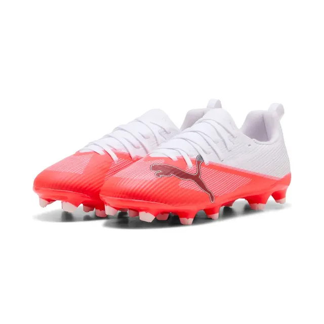 PUMA Ultra 7 Match FG/AG Jr Piłka nożna Unisex Czerwony Biały, rozmiar 34