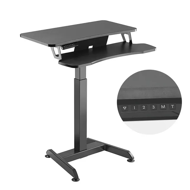 MACLEAN BIURKO ELEKTRYCZNE STOLIK STACJA ROBOCZA REGULACJA WYS MAX WYS 122CM MAX 37 KG - DO PRACY STOJĄCO SIEDZĄCEJ MC-835