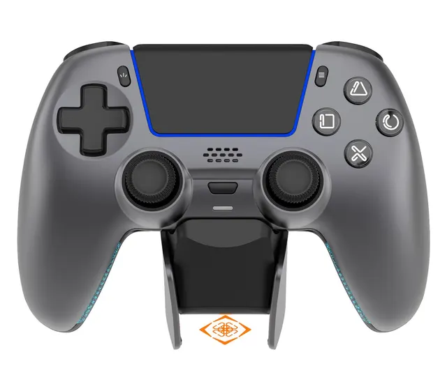 Deltaco Gaming GAM-199-STEELGRAY kontroler gier Szary Metaliczny Stal Bluetooth/USB Gamepad PlayStation 5 Android iOS