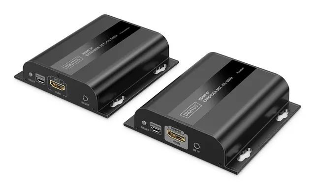 Przedłużacz (extender) po skrętce kat.6 HDMI 4K/60Hz przez IP 1G lub do 120m/200m max. 253 odbiorniki sterowanie IR - zestaw