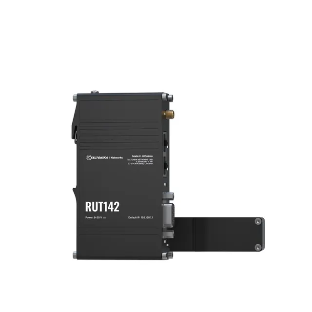 Teltonika Router przemysłowy RUT142 WiFi 4 RS232 2x RJ45 100Mb/s IP30