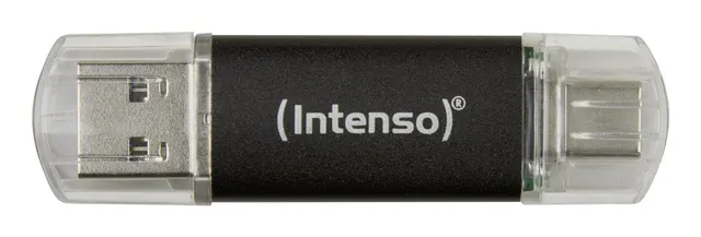 Intenso Twist Line pamięć USB 128 GB USB Type-A / USB Type-C 3.2 Gen 1 (3.1 Gen 1) Antracyt