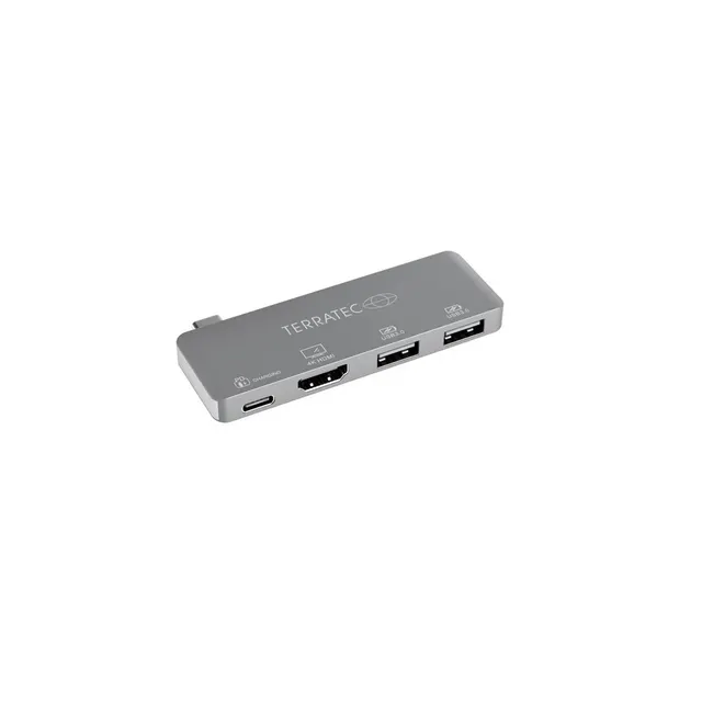 Terratec Connect c4 USB 3.2 Gen 1 (3.1 Gen 1) Type-C Srebrny