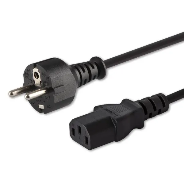 Kabel SAVIO CL-138 (C13 / IEC C13 / IEC 320 C13 - Schuko M; 1 8m; kolor czarny)