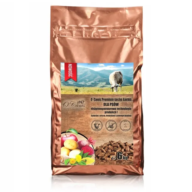 O'Canis Premium sucha karma dla psów jagnięcina z prosem ziemniakami i czerwonym burakiem 6kg