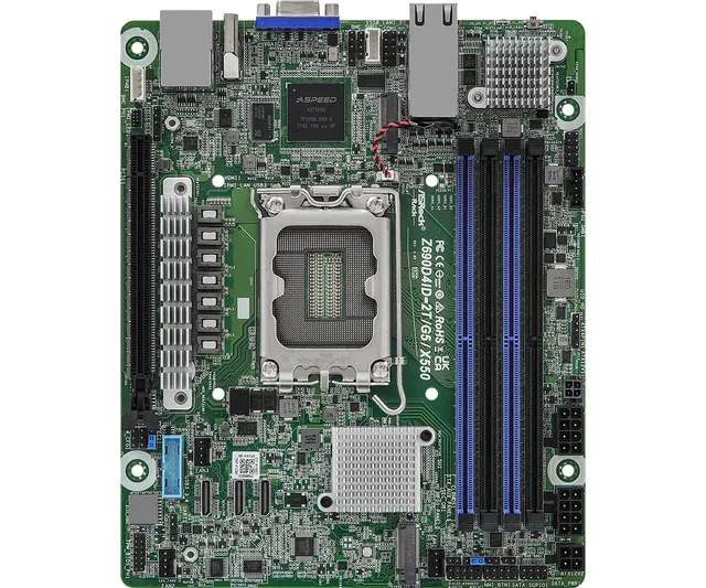 Płyta główna ASRock Z690D4ID-2T/G5/X550 1x LGA1700 Intel Core 12/13/14gen Z690 (4xDIMM SATA 2xM.2 2x10GbE IPMI)