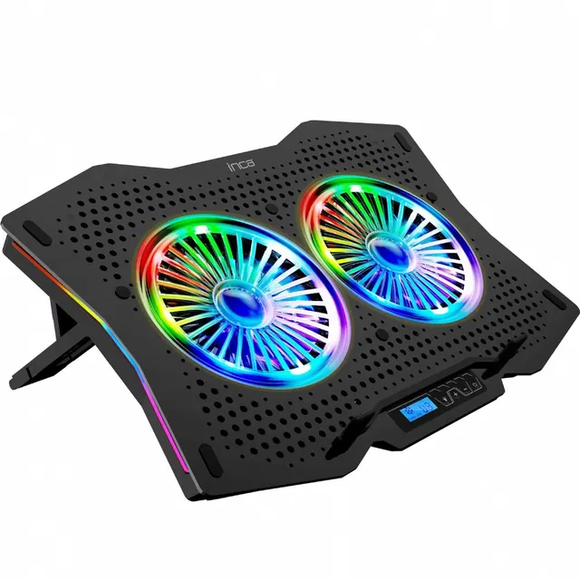 Inca INC-606TGS podkładka chłodząca do laptop 45 7 cm (18 ) 1200 RPM Czarny