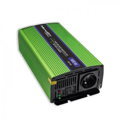Qoltec Monolith adapter zasilający/ inwentor Automatyczna 600 W Zielony