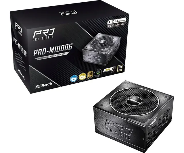Zasilacz Asrock PRO-M1000G 1000W 80 PLUS Gold