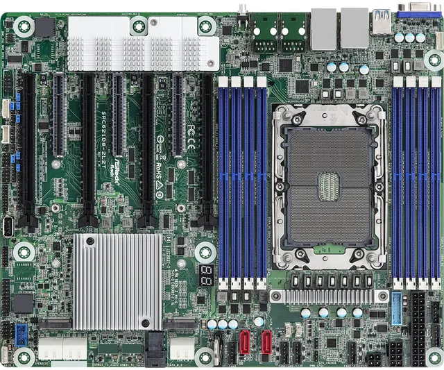 Płyta główna ASRock SPC621D8 1x LGA4189 Intel Xeon Scalable 3gen C621A (8xDIMM SATA 2xM.2 2x1GbE IPMI)