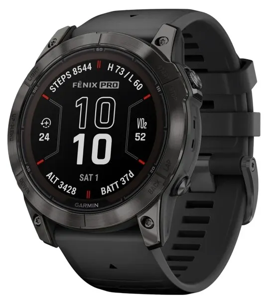 Zegarek Garmin fenix 7X Pro 3 56cm (1.4 ) MIP 51mm Cyfrowy 280x280px Ekran dotykowy Wi-Fi GPS Czarny
