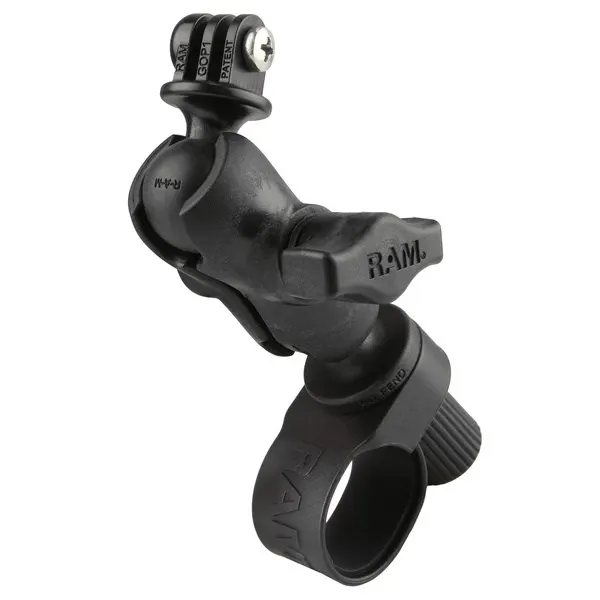 Podwójny uchwyt kulowy RAM® Tough-Strap™ z uniwersalnym adapterem do kamery sportowej
