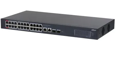 Dahua Technology CS4228-24GT-240 przełącznik sieciowy Zarządzany L2 Gigabit Ethernet (10/100/1000) Obsługa PoE Czarny