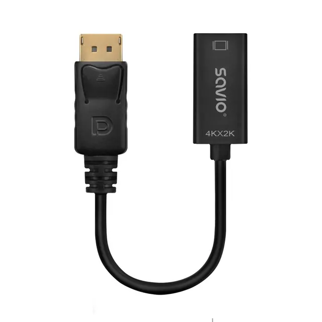 SAVIO ADAPTER DISPLAYPORT (M) V1.2 - HDMI A (F) V1.4 4K AK-62