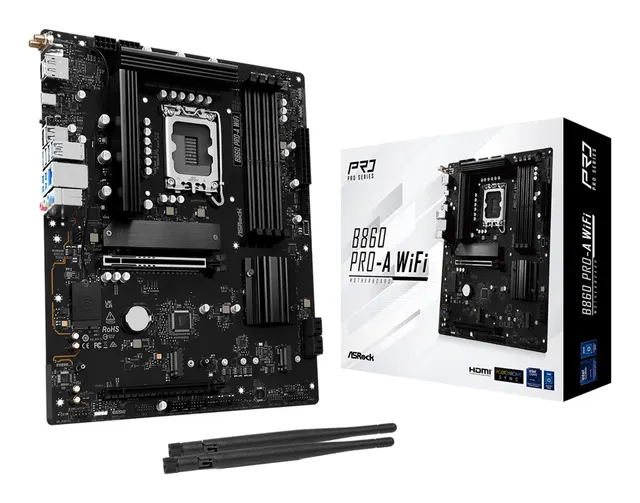 Asrock B860 Pro-A WiFi Intel B860 LGA 1851 (Socket V1) ATX