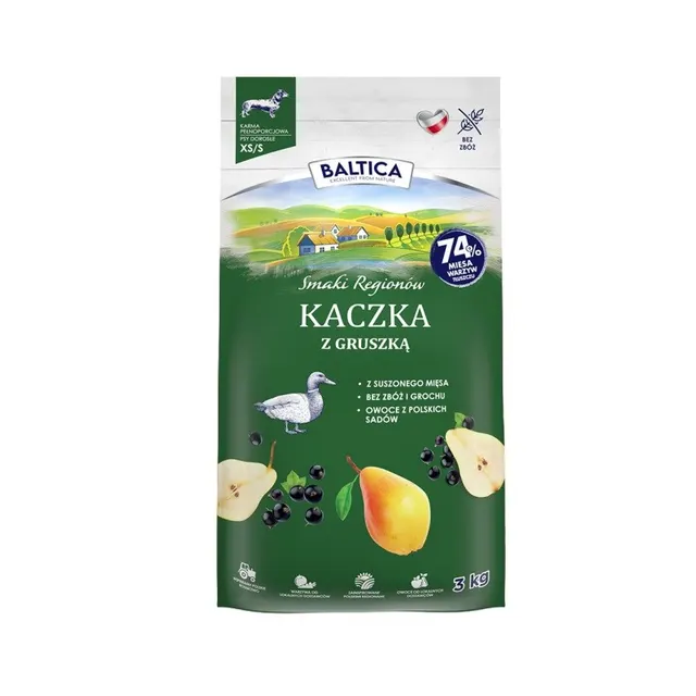 BALTICA SMAKI REGIONÓW Kaczka z gruszką XS / S 3kg