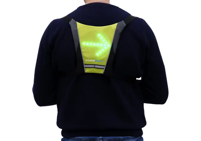 Skateflash Reflective vest Kamizelka Czarny Zielony Nylon Jeden rozmiar Rowerowa