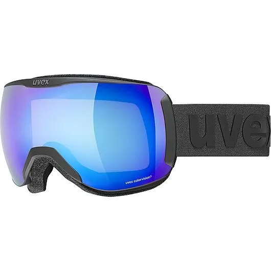 Uvex downhill 2100 CV gogle do sportów zimowych Czarny Unisex Wielobarwny Soczewka sferyczna