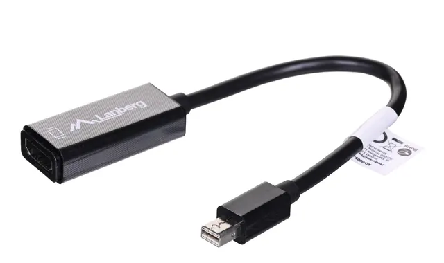 Adapter Lanberg AD-0005-BK (Mini DisplayPort M - HDMI F; 0 20m; kolor czarny)
