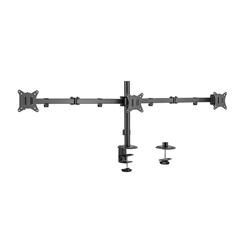 GEMBIRD BIURKOWE REGULOWANE RAMIĘ/UCHWYT NA 3 MONITORY 17-27 100X100MM DO 7KG