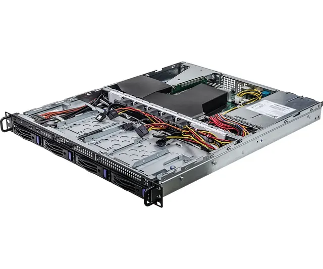 Platforma ASRock Rack (1U) AMD Ryzen (4xLFF 2xGbE Red. PSU IPMI)