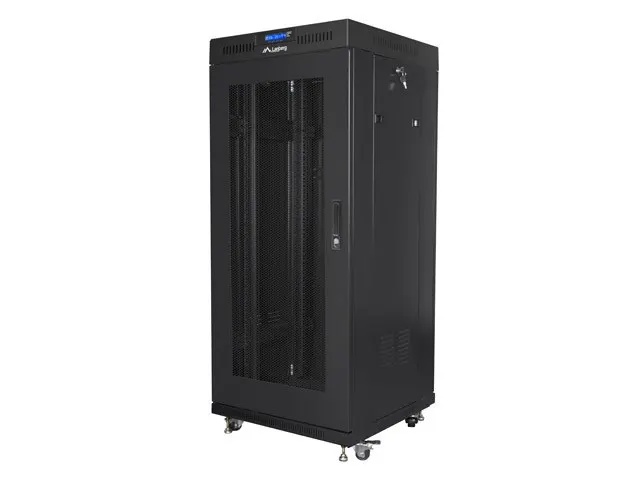 LANBERG SZAFA STOJĄCA RACK 19 27U 600X600 DRZWI PERFOROWANE LCD CZARNA (FLAT PACK) FF01-6627-23BL