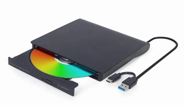 GEMBIRD ZEWNĘTRZNA NAGRYWARKA DVD 8X CD 24X USB 3.1 SLIM CZARNA