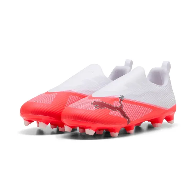 PUMA Ultra 7 Match LL FG/AG Jr Piłka nożna Unisex Czerwony Biały, rozmiar 33
